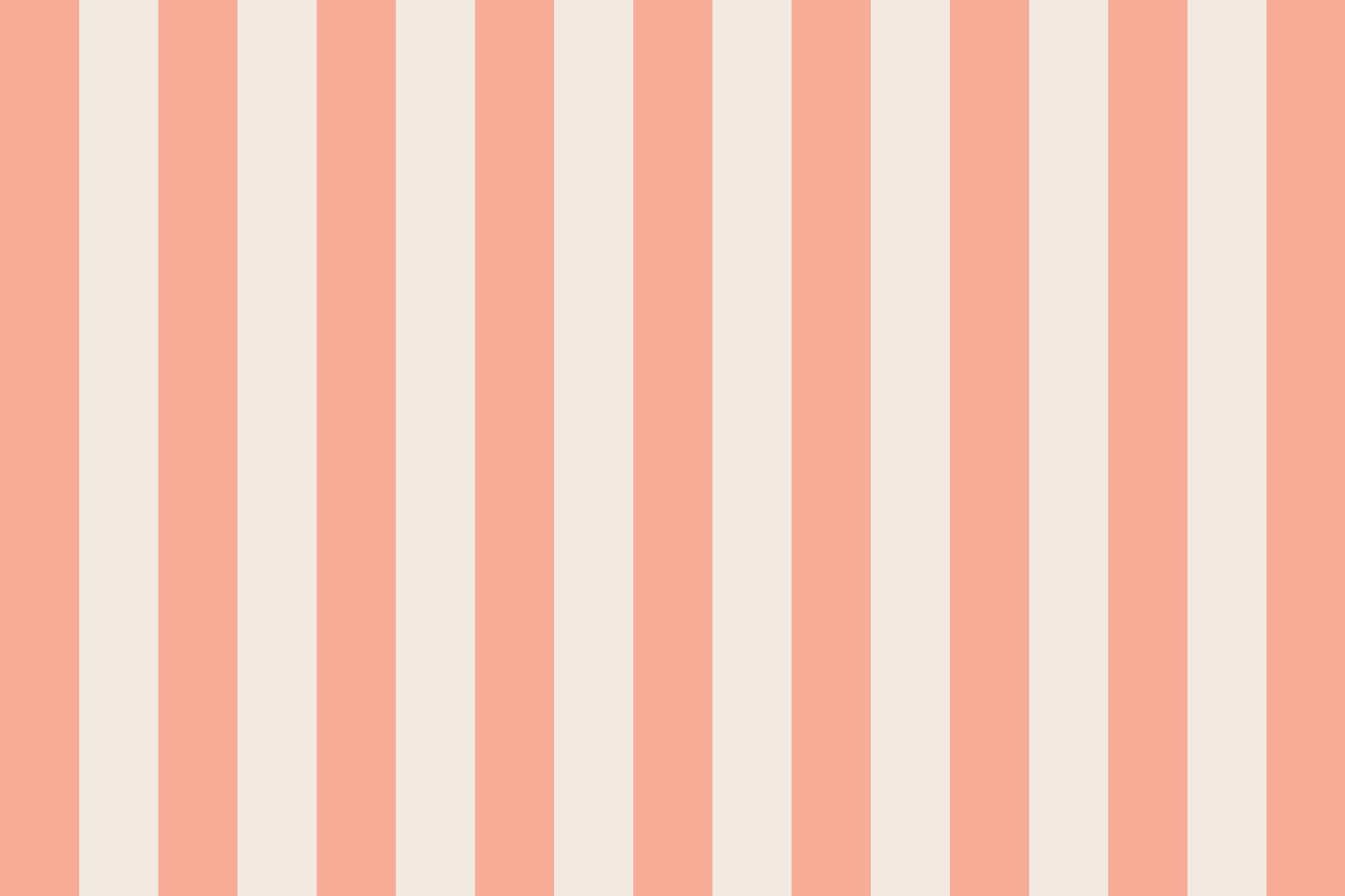 Peach & Cream Stripe