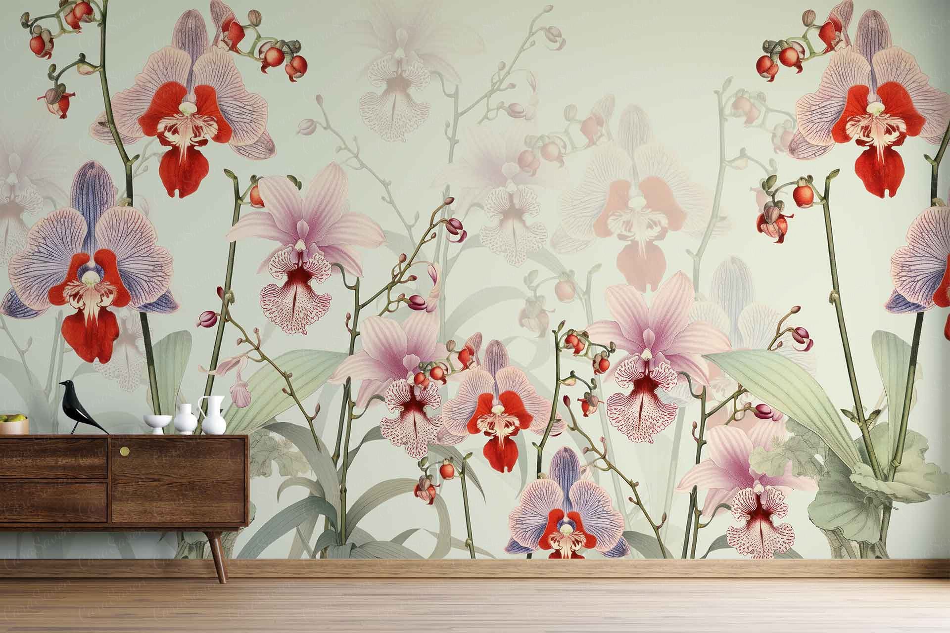 Orchid in red