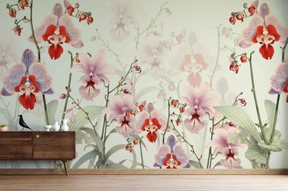 Orchid in red