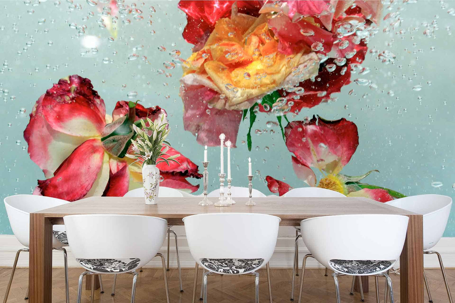 Aqua Roses