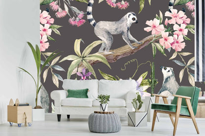 Lemurs and Hibiscus