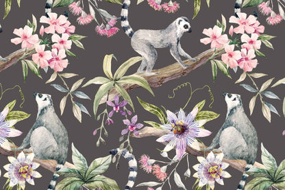 Lemurs and Hibiscus