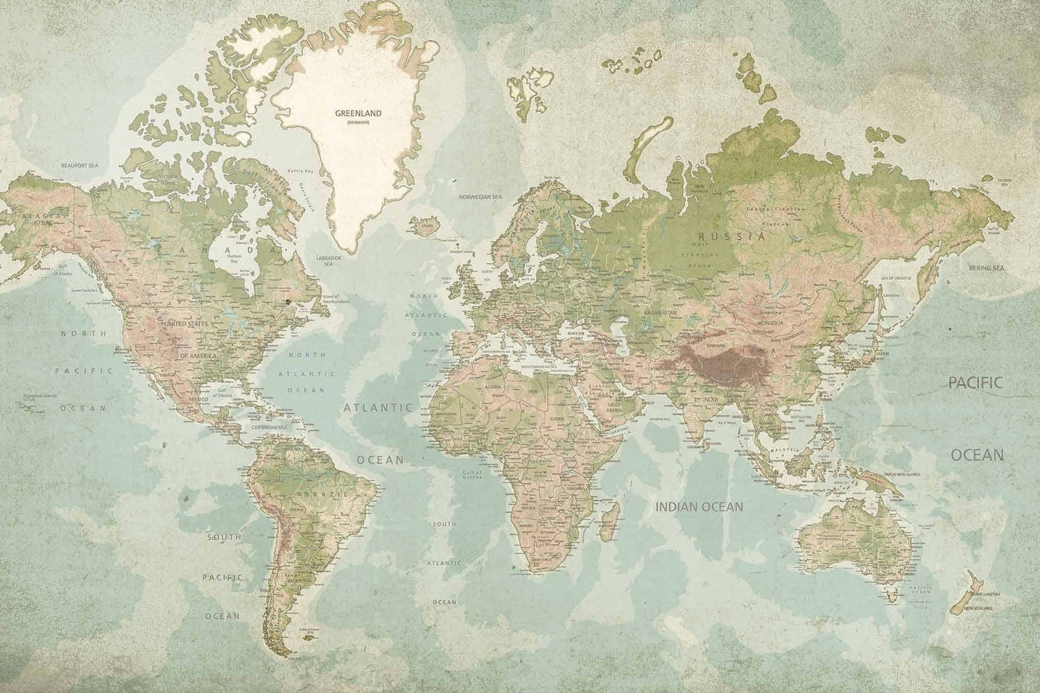 Vintage World Map