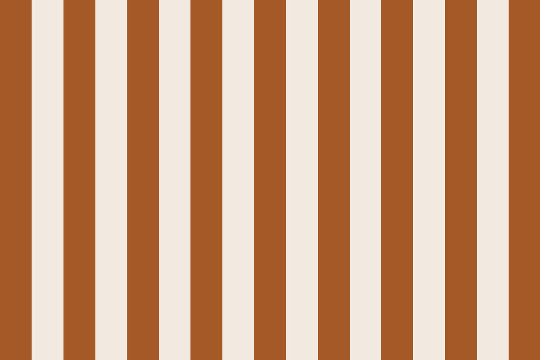Copper &amp; Cream Stripe