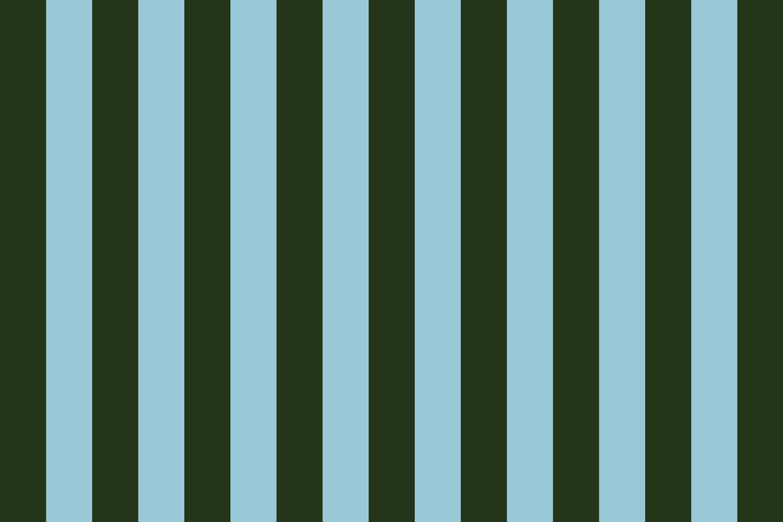 Dark Green &amp; Blue Stripe