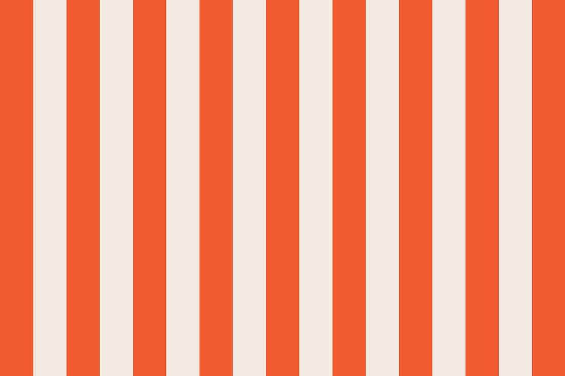 Orange &amp; Cream Stripe