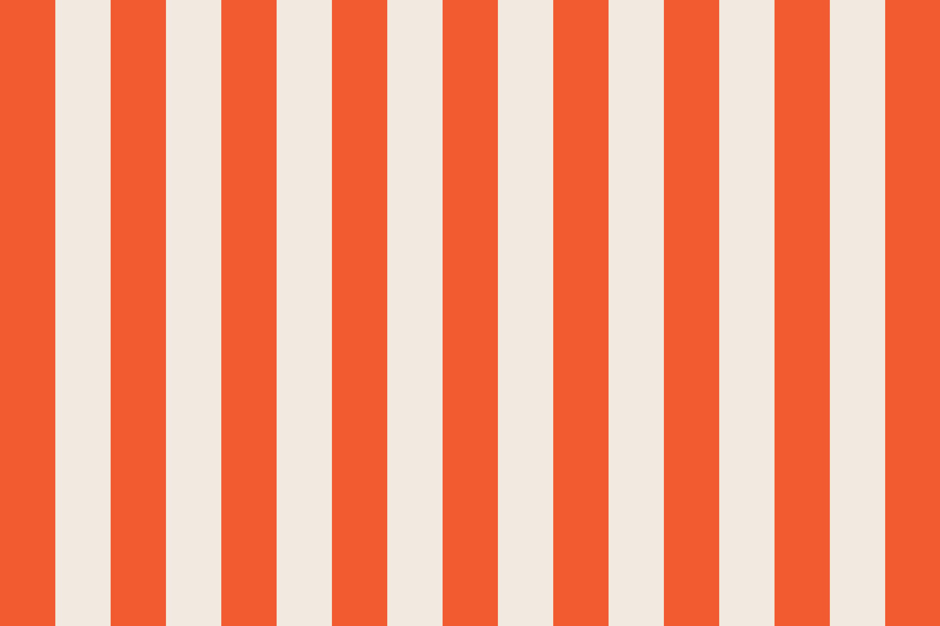 Orange &amp; Cream Stripe