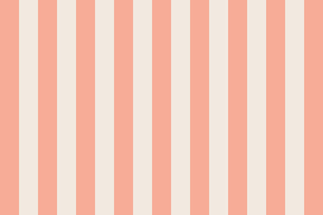 Peach &amp; Cream Stripe