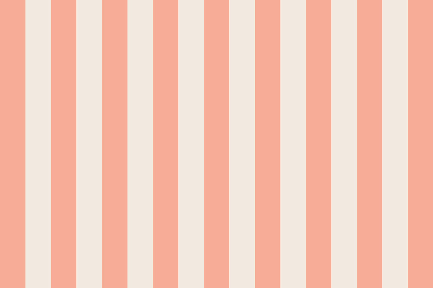 Peach &amp; Cream Stripe