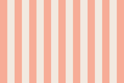 Peach &amp; Cream Stripe