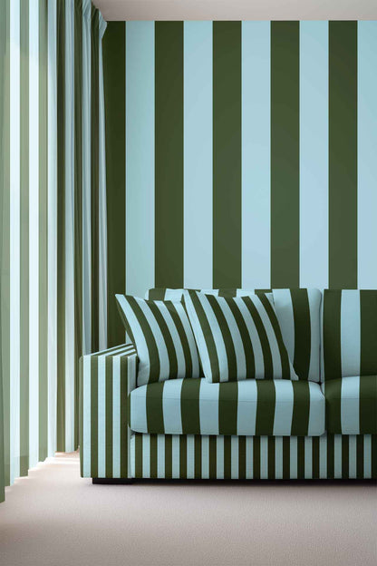 Dark Green &amp; Blue Stripe