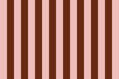 Terracotta &amp; Light Pink Stripe